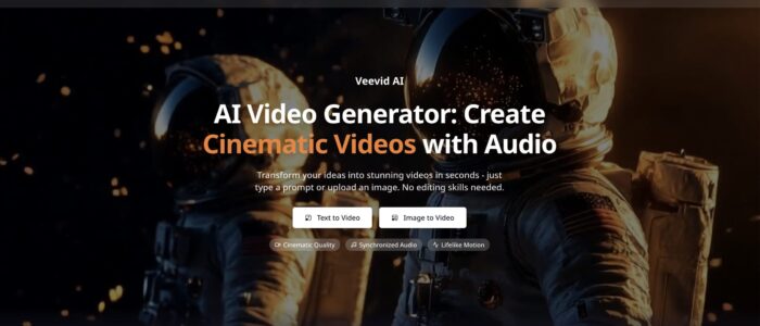 Create cinematic videos with AI video generator