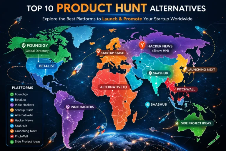 Top 10 product hunt alternatives for launching and promoting startups