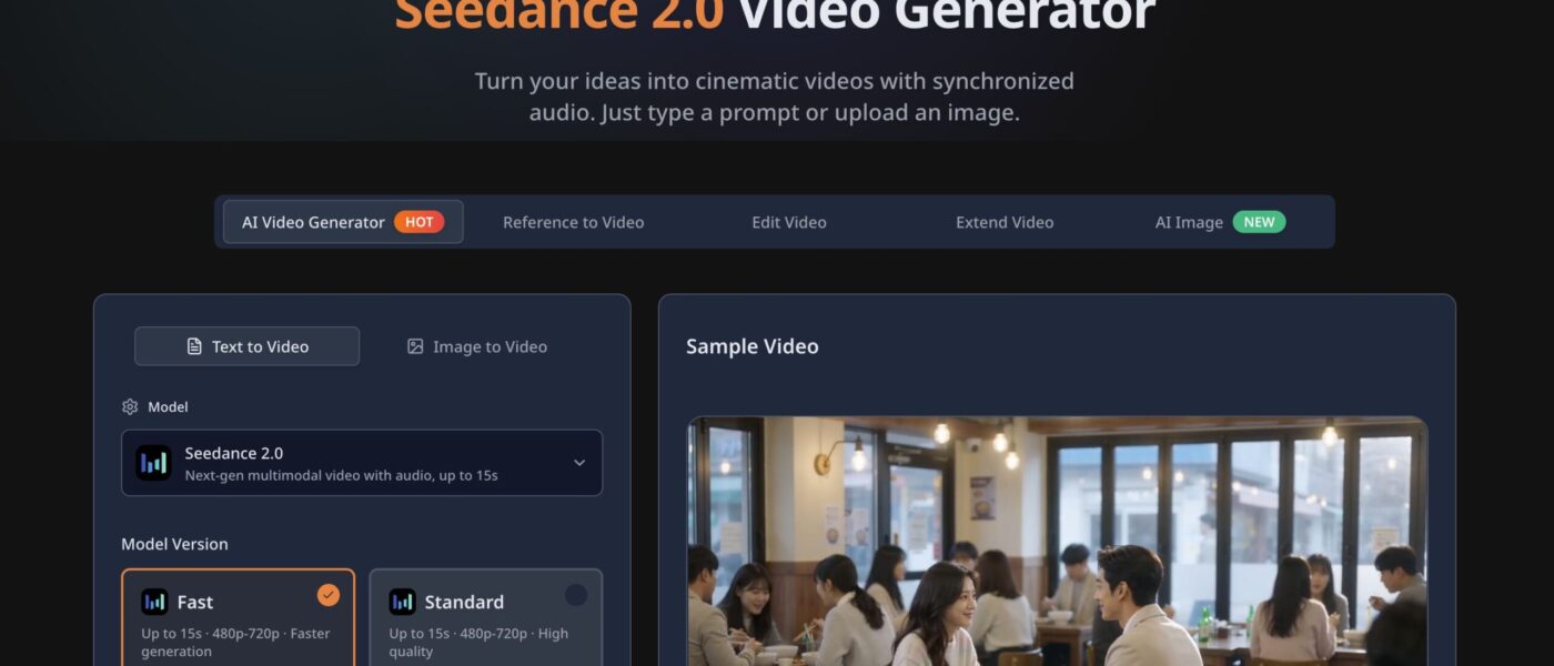 AI video generator from image and ai video generator from prompt interface demonstrating how users can create cinematic AI videos by turning images and text prompts into high-quality visual content