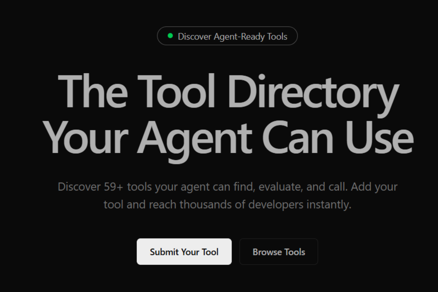 AI tools directory showcasing AI agent tools, APIs, and automation platforms