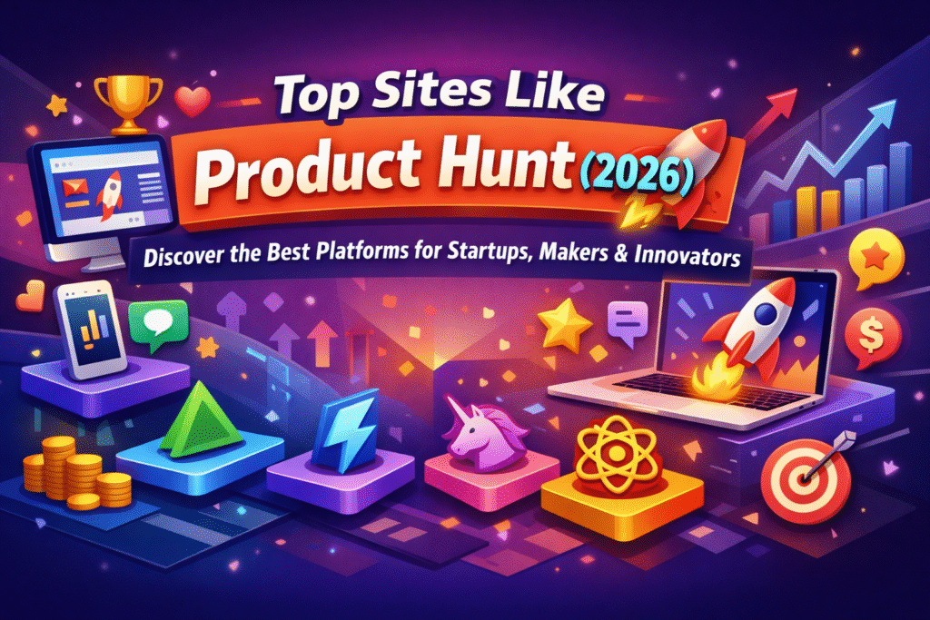 Top sites like Product Hunt 2026 for startups and SaaS founders to discover and promote new products effectively