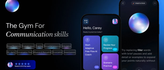 Conversly AI communication coach platform providing English conversation practice, AI roleplay chat, interview preparation app, and multilingual communication training