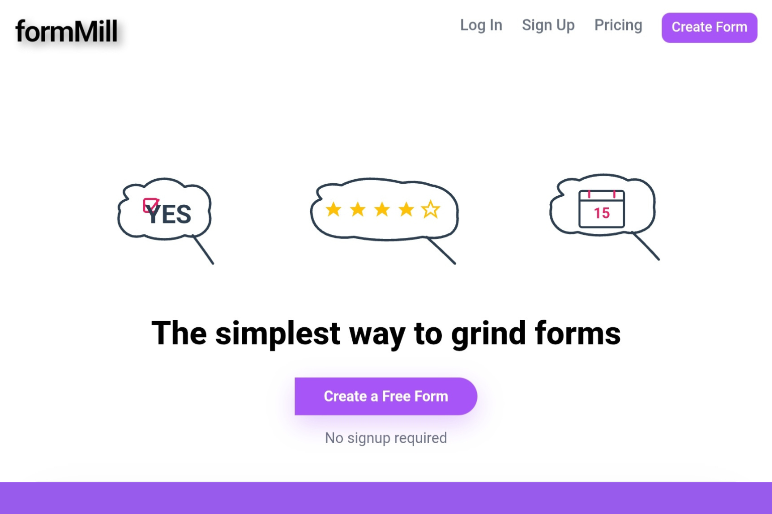 free unlimited online form builder dashboard with AI-powered form creation, customizable templates, and modern Notion-style interface