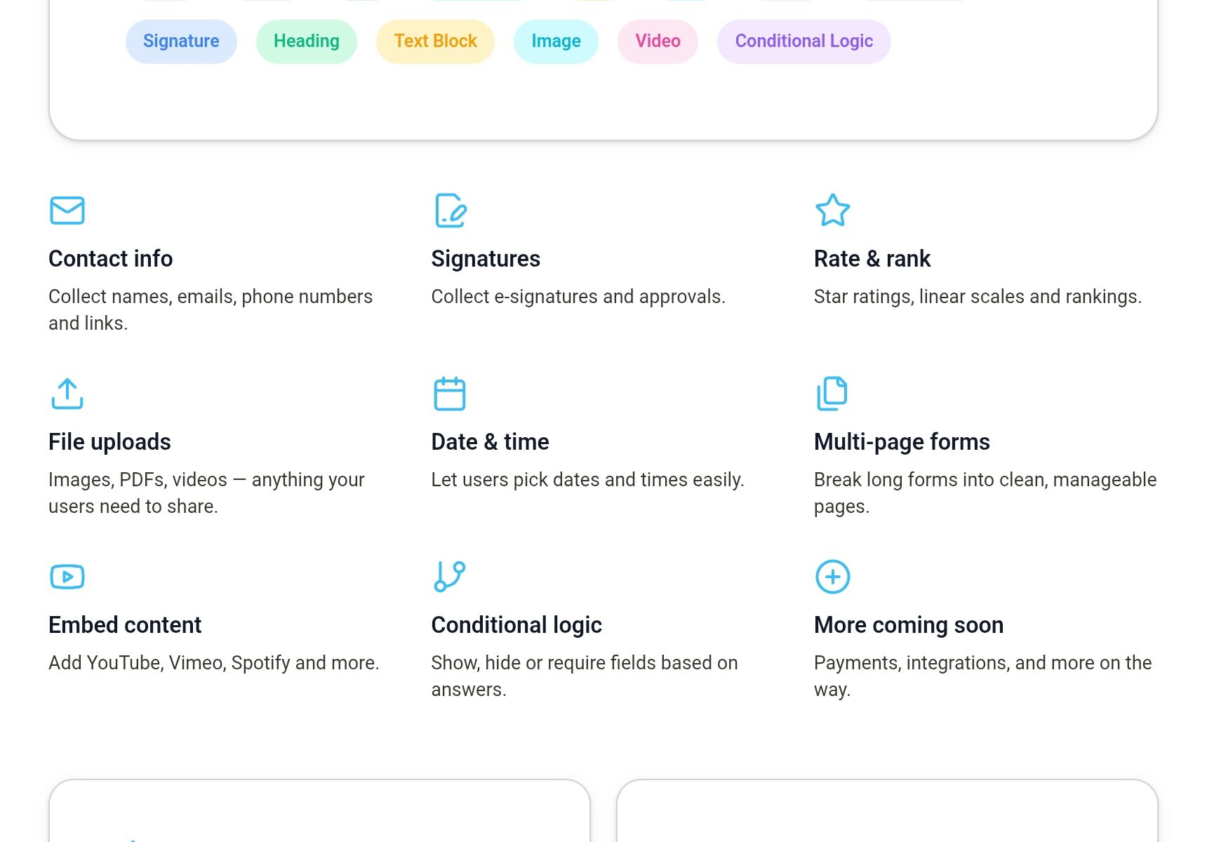 free unlimited online form builder dashboard with AI-powered form creation, customizable templates, and modern Notion-style interface