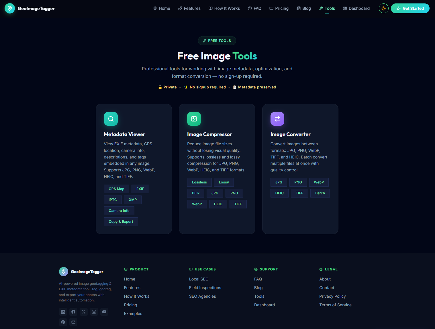 AI image location finder and photo geotagging software for adding GPS coordinates and managing image metadata