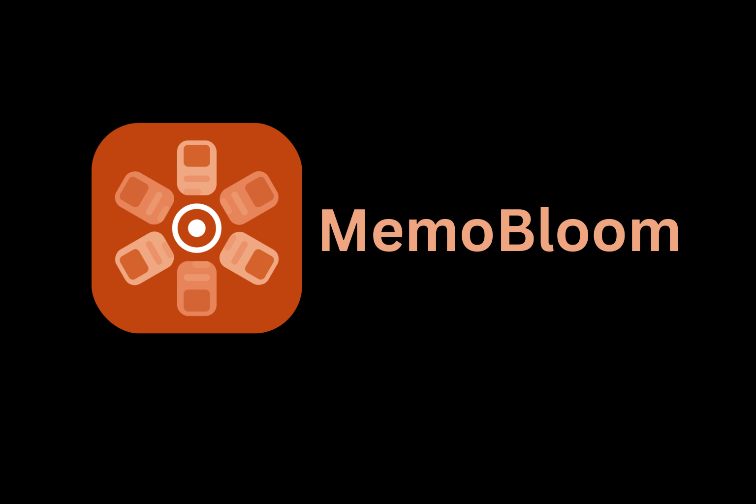 MemoBloom AI video diary app interface showing photo memories transformed into animated, searchable memory stories on Apple and Android devices.