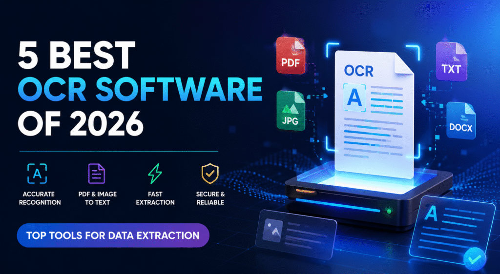 5 best OCR software of 2026 for accurate PDF OCR, document scanning, and data extraction