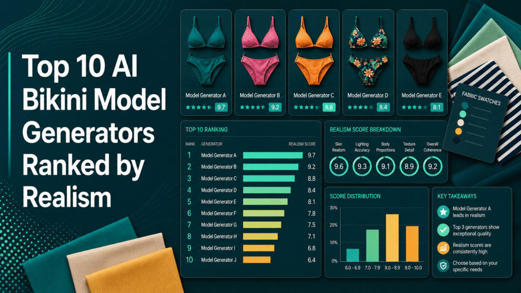 AI bikini model generator for realistic swimwear photography