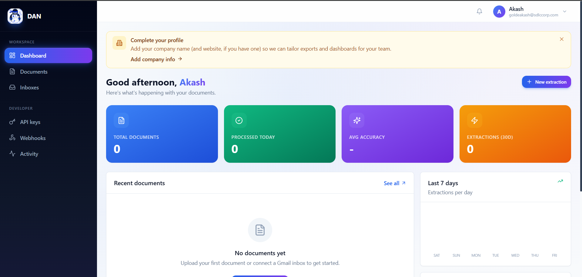 Data AI Ninja OCR Software for AI-powered document extraction, PDF OCR, and invoice processing