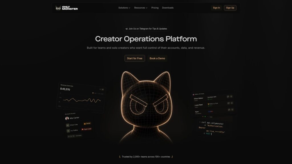 OnlyMonster CRM for OnlyFans creators and account management