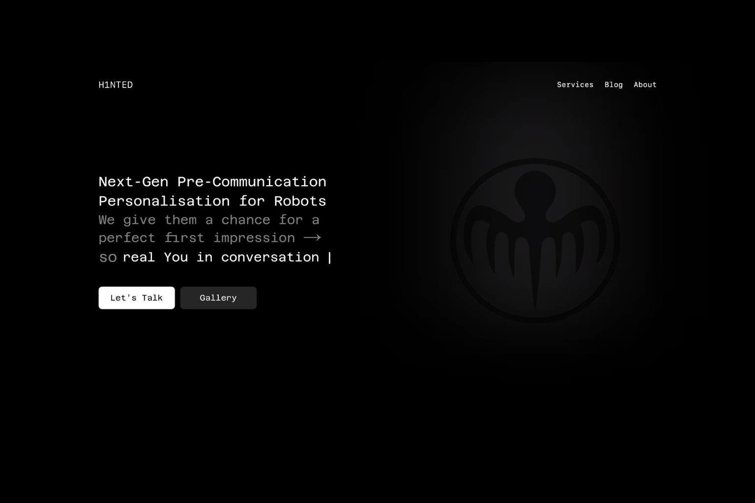 Pre-communication personalization for robots and AI agents