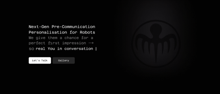 Pre-communication personalization for robots and AI agents