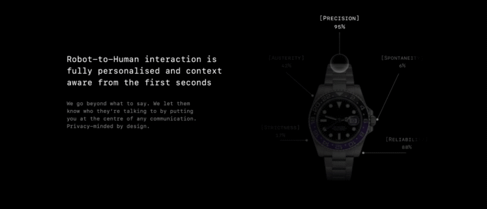 Pre-communication personalization for robots and AI agents