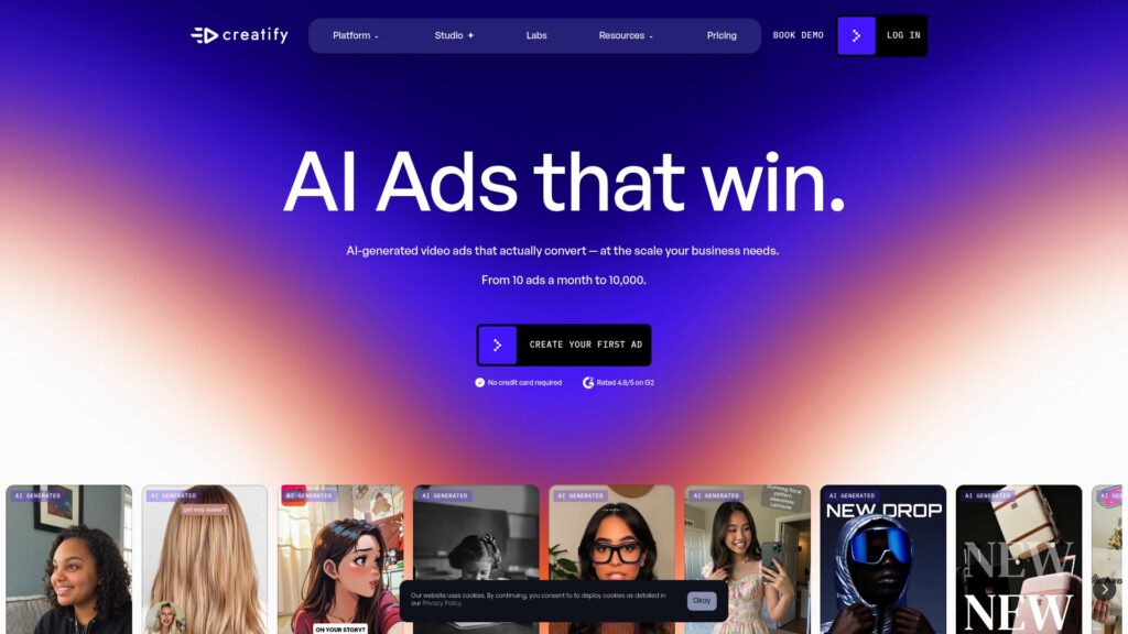 Creatify AI video ad generator