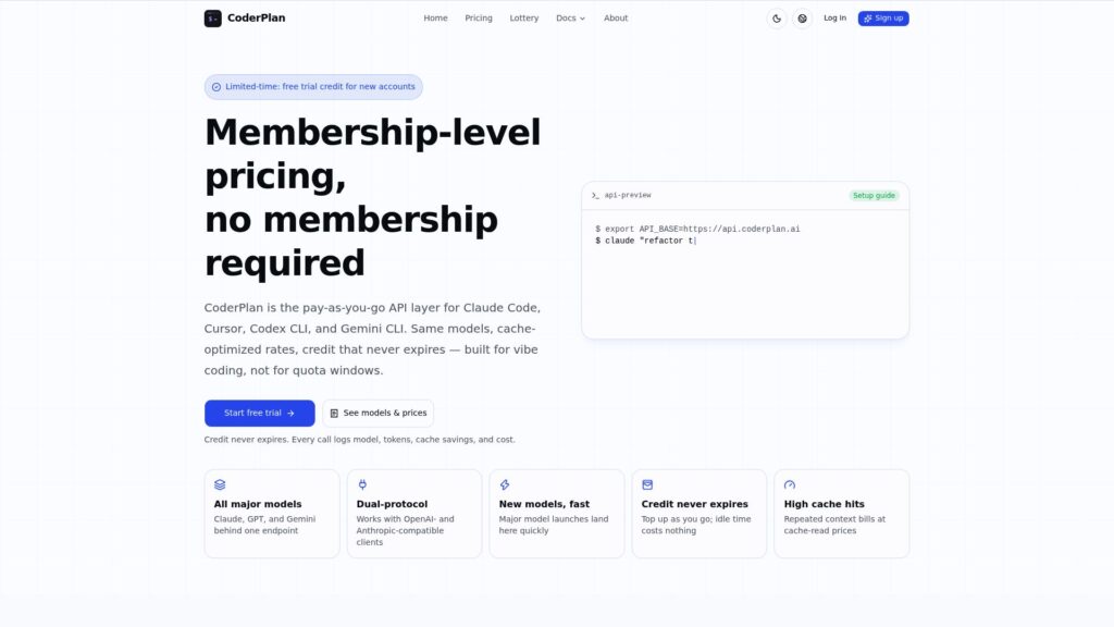 Codex CLI, Gemini CLI & Claude Code API pay-as-you-go​