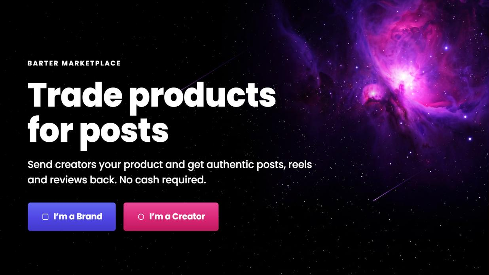 BrandsForCreators barter collaboration platform