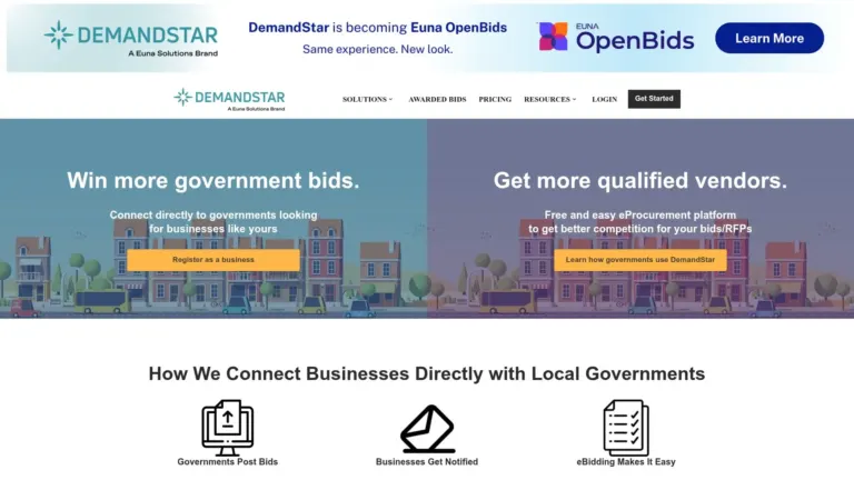 DemandStar, an affordable SAM.gov alternative for finding US state and local government bids
